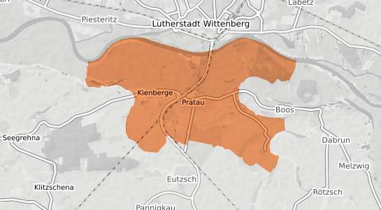 Mietspiegelkarte Lutherstadt Wittenberg Pratau